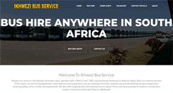 Desktop Screenshot of ikhwezibus.com